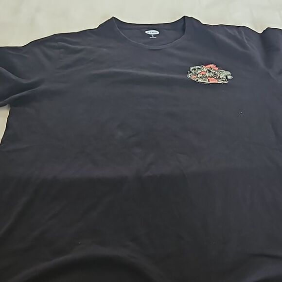 Old Navy Men's Super Mario Logo Short Sleeves Cotton T-Shirt Black XL - Picture 16 of 16